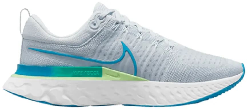 Giày Nike React Infinity Run Flyknit 2 'Pure Platinum Emerald Laser Blue' CT2357-007 Giày Nike React Infinity Run Flyknit 2 'Pure Platinum Emerald Laser Blue' CT2357-007