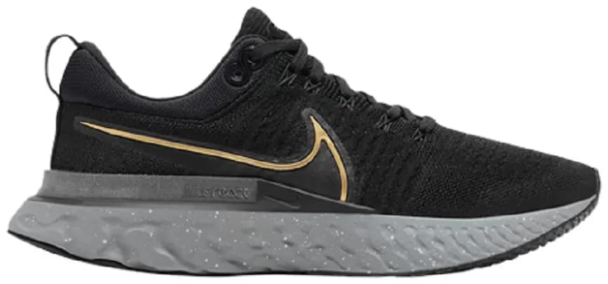 Giày Nike React Infinity Run Flyknit 2 'Black Metallic Gold' CT2357-009 Giày Nike React Infinity Run Flyknit 2 'Black Metallic Gold' CT2357-009