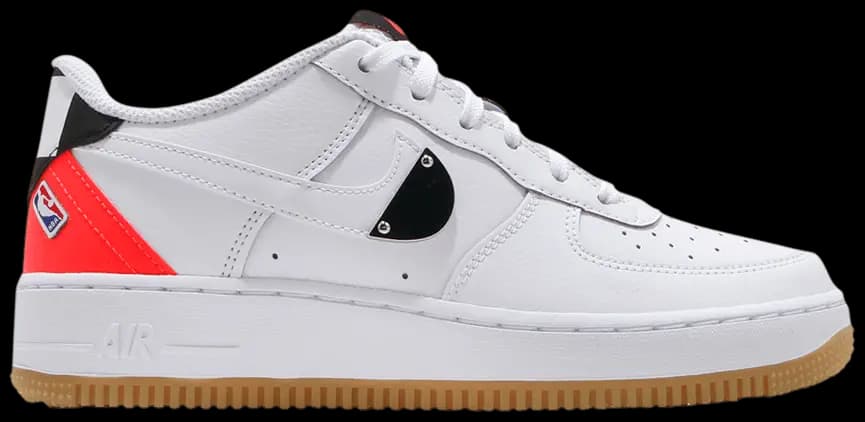 Giày Nike NBA x Air Force 1 LV8 1 HO20 GS 'White Bright Crimson' CT3842-101 Giày Nike NBA x Air Force 1 LV8 1 HO20 GS 'White Bright Crimson' CT3842-101