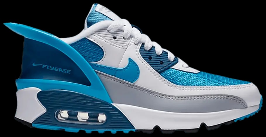 Giày Nike Air Max 90 FlyEase GS 'White Industrial Blue' CV0526-103 — tieu-de: 36-5 Giày Nike Air Max 90 FlyEase GS 'White Industrial Blue' CV0526-103 — tieu-de: 36-5