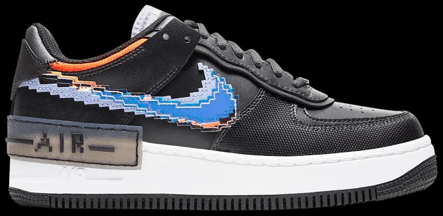 Giày Nike Air Force 1 Shadow SE 'Pixel Swoosh Off Noir' CV8480-001 Giày Nike Air Force 1 Shadow SE 'Pixel Swoosh Off Noir' CV8480-001