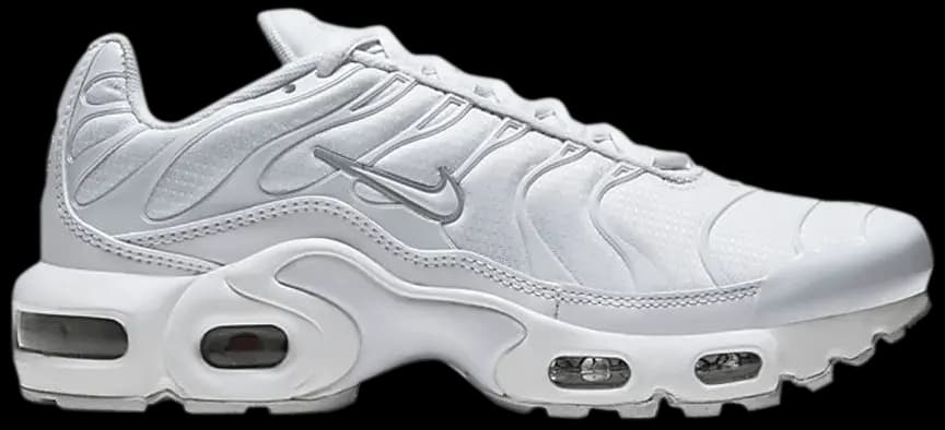 Giày Nike Air Max Plus GS 'White Metallic Silver' CW7044-100 Giày Nike Air Max Plus GS 'White Metallic Silver' CW7044-100