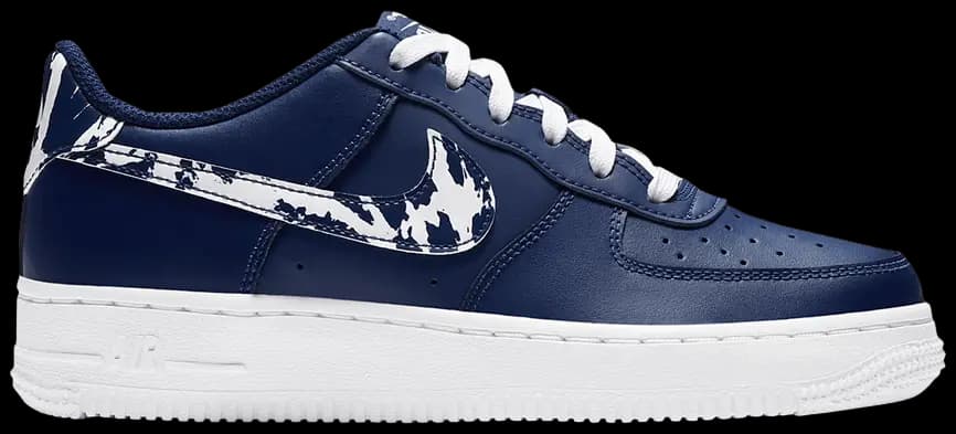 Giày Nike Air Force 1 LV8 1 GS 'Splatter Swoosh Blue Void' CZ7878-400 Giày Nike Air Force 1 LV8 1 GS 'Splatter Swoosh Blue Void' CZ7878-400