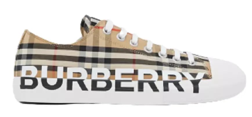 Giày Burberry Logo Print Vintage Check Beige Giày Burberry Logo Print Vintage Check Beige