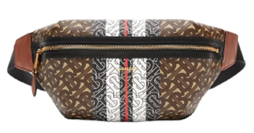 Túi Burberry Monogram Stripe Print Sonny Brown Túi Burberry Monogram Stripe Print Sonny Brown