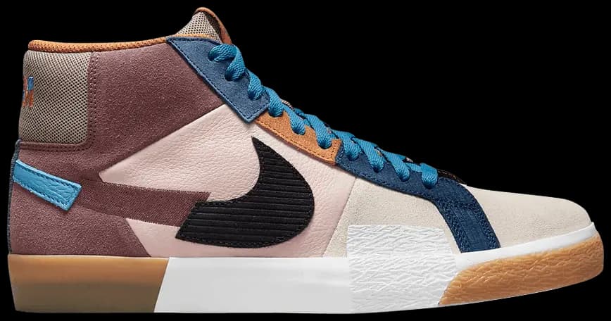Giày Nike Zoom Blazer Mid Premium SB 'Mosaic Pack Dark Wine' DA8854-600 Giày Nike Zoom Blazer Mid Premium SB 'Mosaic Pack Dark Wine' DA8854-600