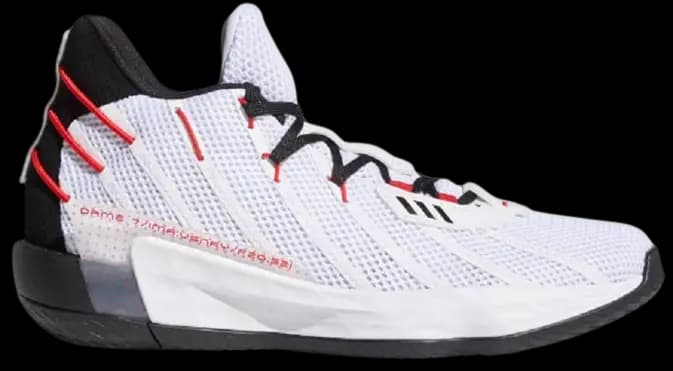 Giày Adidas Dame 7 'White Black' H04387 Giày Adidas Dame 7 'White Black' H04387