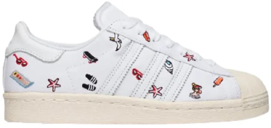 Giày Adidas Superstar 80S W 'Summer Beach' BZ0650 Giày Adidas Superstar 80S W 'Summer Beach' BZ0650