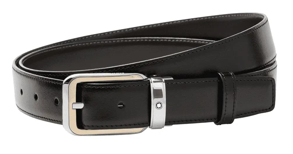 Dây Lưng MontBlanc Reversible Leather Belt 'Black Brown' 114389 Dây Lưng MontBlanc Reversible Leather Belt 'Black Brown' 114389