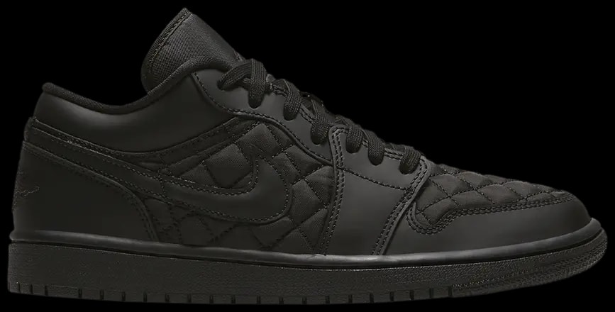 Giày Nike Wmns Air Jordan 1 Low 'Triple Black Quilted' DB6480-001 — kich-thuoc: 36 Giày Nike Wmns Air Jordan 1 Low 'Triple Black Quilted' DB6480-001 — kich-thuoc: 36