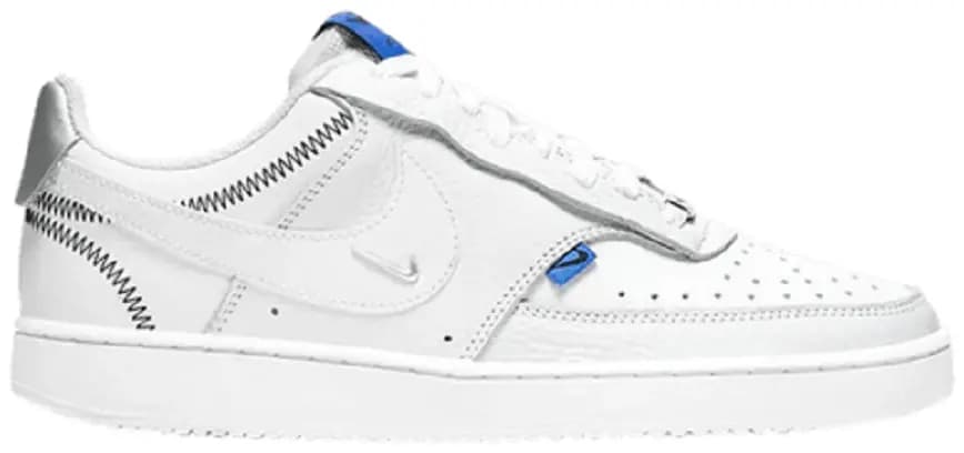 Giày Nike Wmns Court Vision Low SE 'White Metallic Silver' DD1648-100 Giày Nike Wmns Court Vision Low SE 'White Metallic Silver' DD1648-100