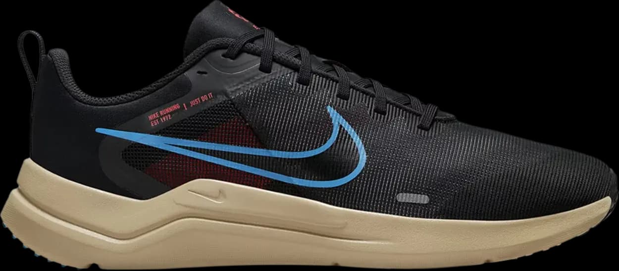 Giày Nike Downshifter 12 'Dark Smoke Grey Laser Blue' DD9293-008 Giày Nike Downshifter 12 'Dark Smoke Grey Laser Blue' DD9293-008
