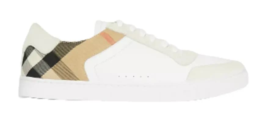Giày Burberry House Check Cotton Sneakers Optic White 80241251 Giày Burberry House Check Cotton Sneakers Optic White 80241251