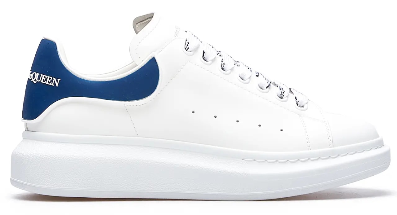 Giày Alexander McQueen Oversole Men's Sneakers 'White Blue' 625156-WHXMT-9086 — kich-thuoc: lien-he-order Giày Alexander McQueen Oversole Men's Sneakers 'White Blue' 625156-WHXMT-9086 — kich-thuoc: lien-he-order