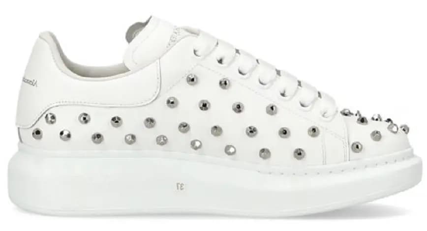 Giày Alexander McQueen Wmns Oversized Sneaker White 641861 WHTQQ 9071 Giày Alexander McQueen Wmns Oversized Sneaker White 641861 WHTQQ 9071