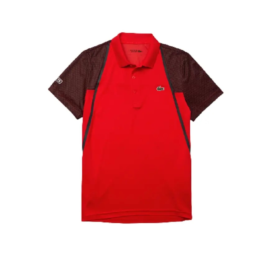 Áo Lacoste Polo SPORT Mesh Sleeved Tennis Red GCR DH4776-51-GCR — kich-thuoc: L Áo Lacoste Polo SPORT Mesh Sleeved Tennis Red GCR DH4776-51-GCR — kich-thuoc: L