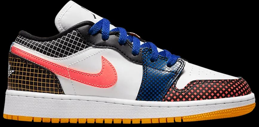 Giày Nike Air Jordan 1 Low MMD BG 'Multi Grid' DH7547-100 Giày Nike Air Jordan 1 Low MMD BG 'Multi Grid' DH7547-100