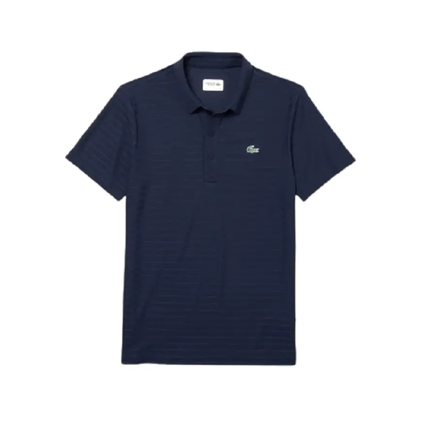 Áo Lacoste Polo SPORT Golf Striped Navy Blue DH8132-51-166 — kich-thuoc: L Áo Lacoste Polo SPORT Golf Striped Navy Blue DH8132-51-166 — kich-thuoc: L