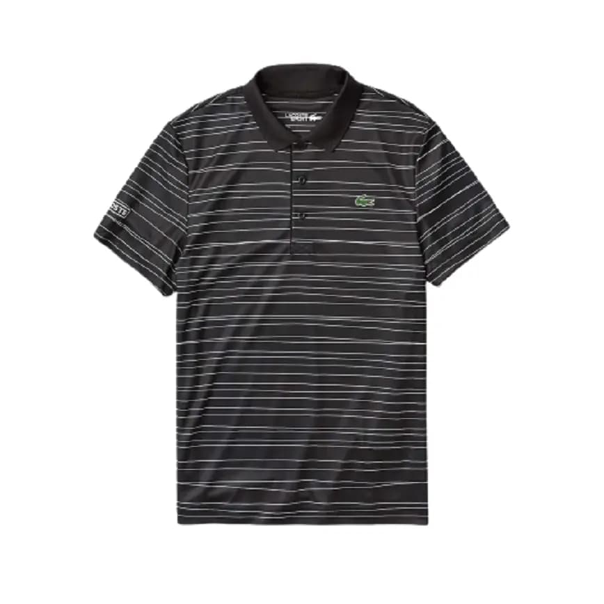Áo Lacoste Polo Tennis Pique Black White HJS DH8481-00-HJS Áo Lacoste Polo Tennis Pique Black White HJS DH8481-00-HJS