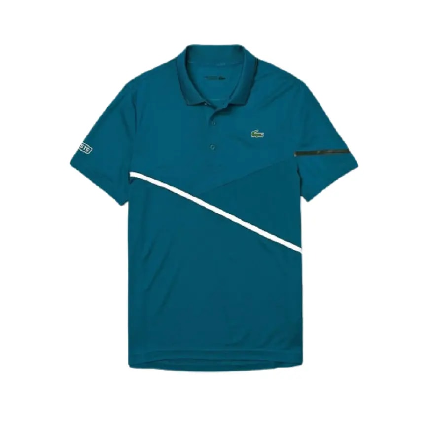 Áo Lacoste Polo Tennis Contrast Accent Pique Green Black DH8501-00-2FC — tieu-de: lien-he-order Áo Lacoste Polo Tennis Contrast Accent Pique Green Black DH8501-00-2FC — tieu-de: lien-he-order