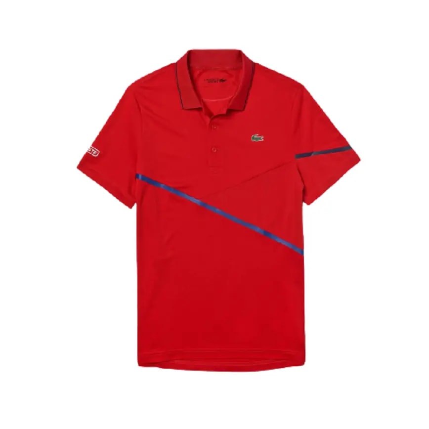 Áo Lacoste Polo Tennis Contrast Accent Pique Red Navy DH8501-00-2FV — tieu-de: lien-he-order Áo Lacoste Polo Tennis Contrast Accent Pique Red Navy DH8501-00-2FV — tieu-de: lien-he-order
