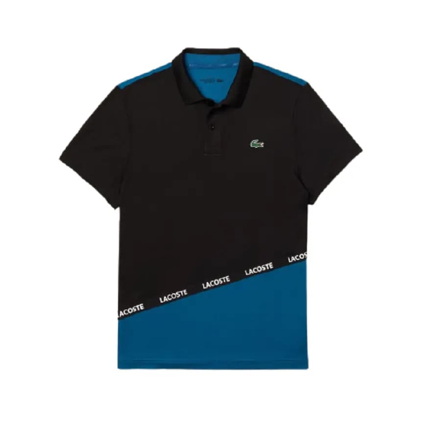 Áo Lacoste Polo Sport Pique Black Blue DH8548-51-1VK Áo Lacoste Polo Sport Pique Black Blue DH8548-51-1VK