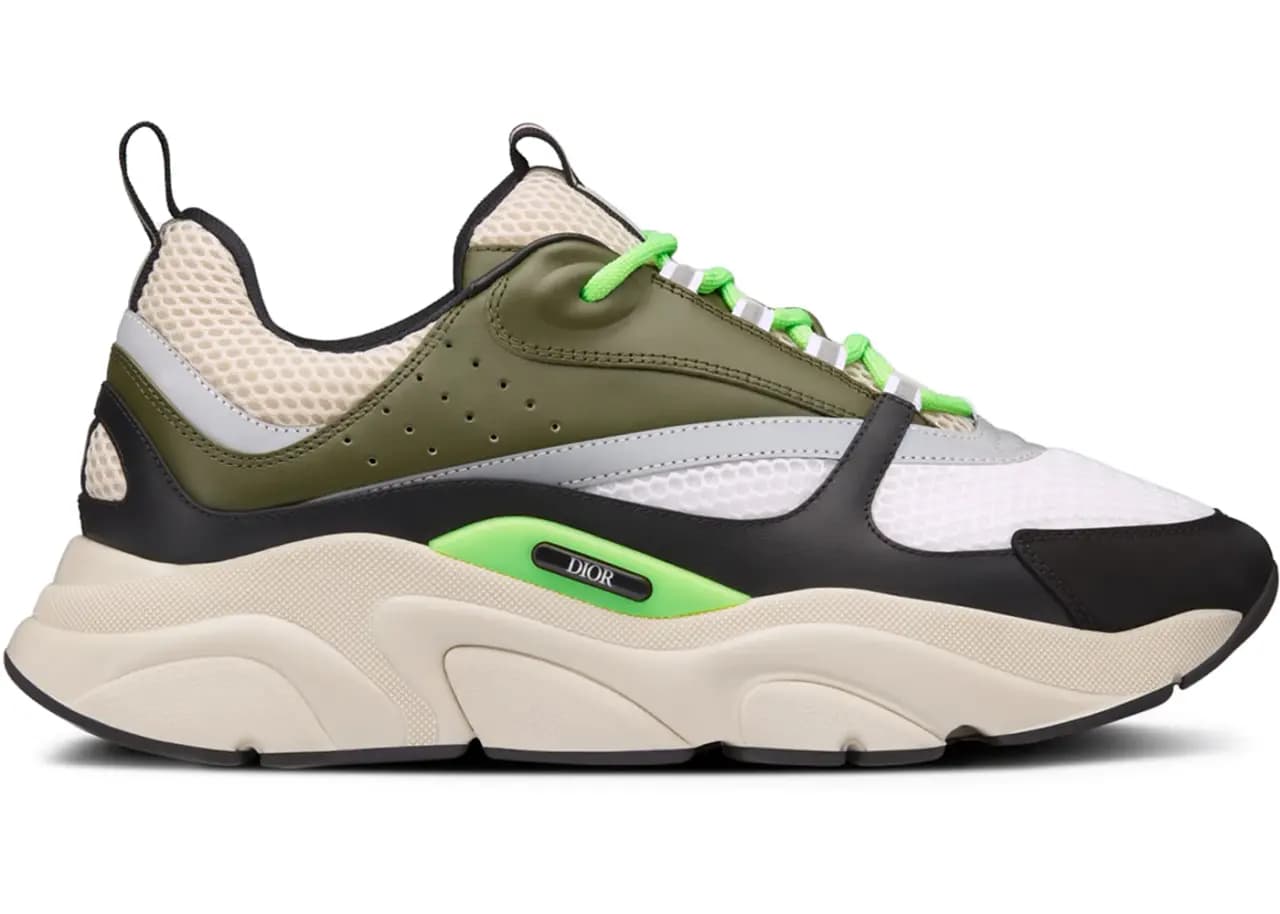 Giày Dior B22 Sneaker Green Beige Black 3SN231YKB-H661 Giày Dior B22 Sneaker Green Beige Black 3SN231YKB-H661