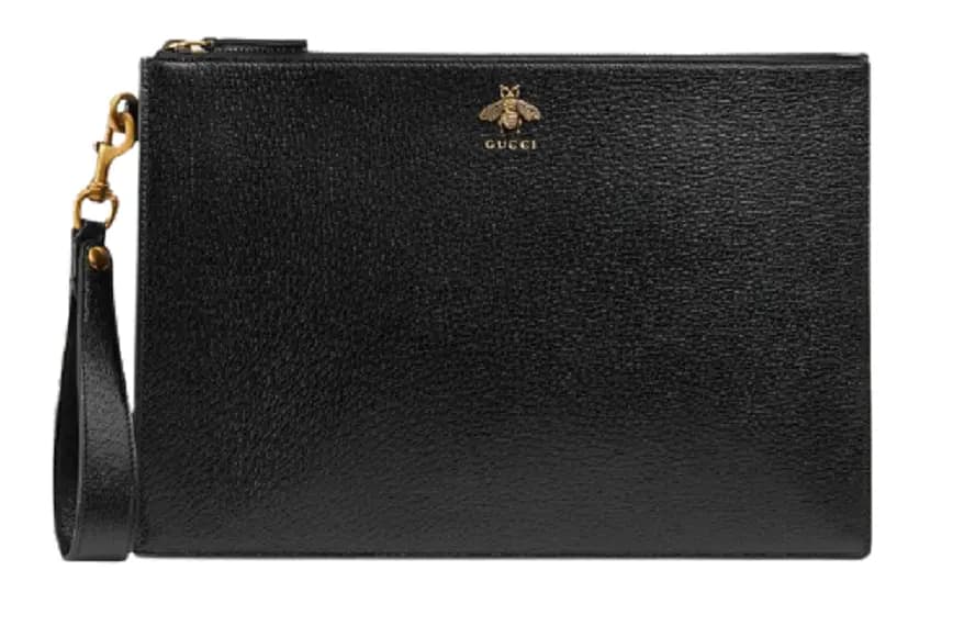 Túi Gucci Animalier Leather Pouch 'Black' 523684-DJ20T-1000 Túi Gucci Animalier Leather Pouch 'Black' 523684-DJ20T-1000