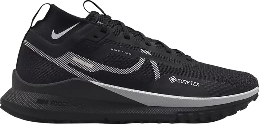 Giày Nike React Pegasus Trail 4 GORE-TEX 'Black Silver' DJ7929-001 Giày Nike React Pegasus Trail 4 GORE-TEX 'Black Silver' DJ7929-001