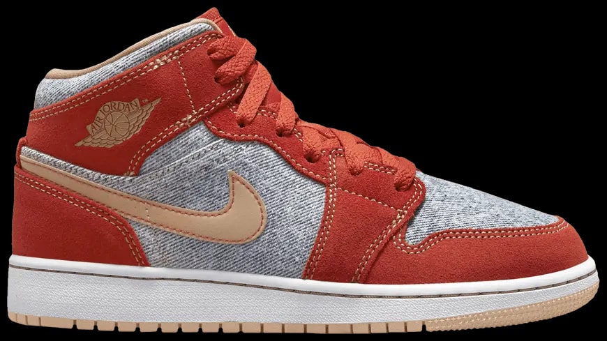 Giày Nike Air Jordan 1 Mid SE GS 'Denim Red' DM4384-600 — kich-thuoc: lien-he-order Giày Nike Air Jordan 1 Mid SE GS 'Denim Red' DM4384-600 — kich-thuoc: lien-he-order