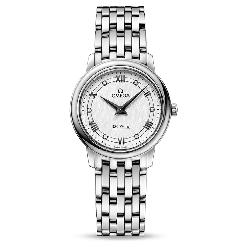Đồng Hồ Omega De Ville Prestige 'White Silver' 424-10-27-60-52-002 Đồng Hồ Omega De Ville Prestige 'White Silver' 424-10-27-60-52-002