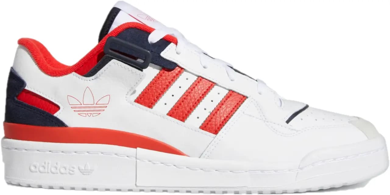 Giày Adidas Forum Exhibit Low 'Cloud White Red' GZ5391 Giày Adidas Forum Exhibit Low 'Cloud White Red' GZ5391