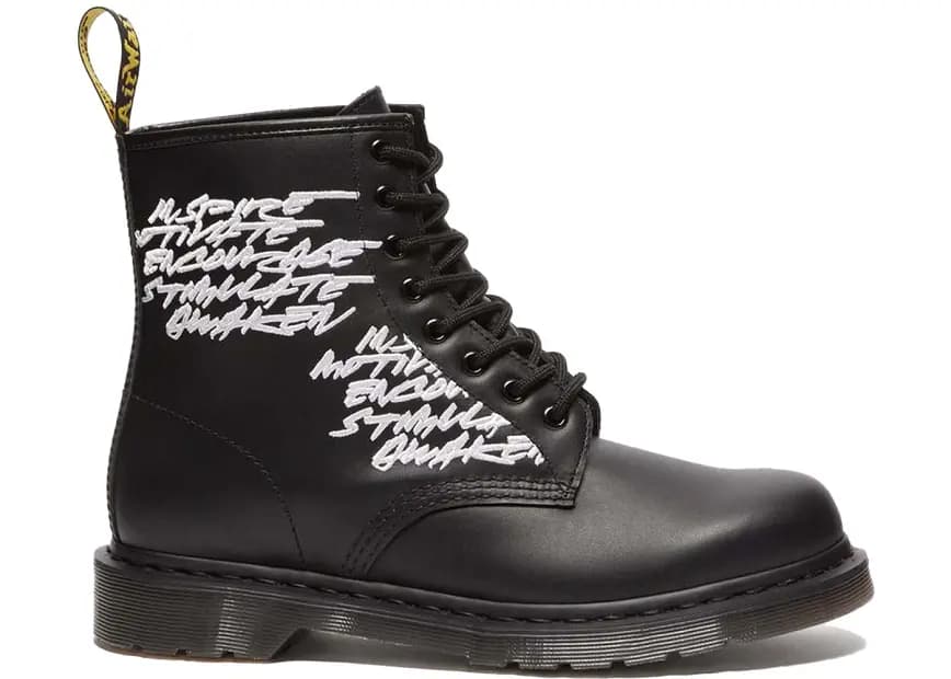 Giày Dr. Martens 1460 Futura Laboratories Embroidered Black Leather 27596001 Giày Dr. Martens 1460 Futura Laboratories Embroidered Black Leather 27596001