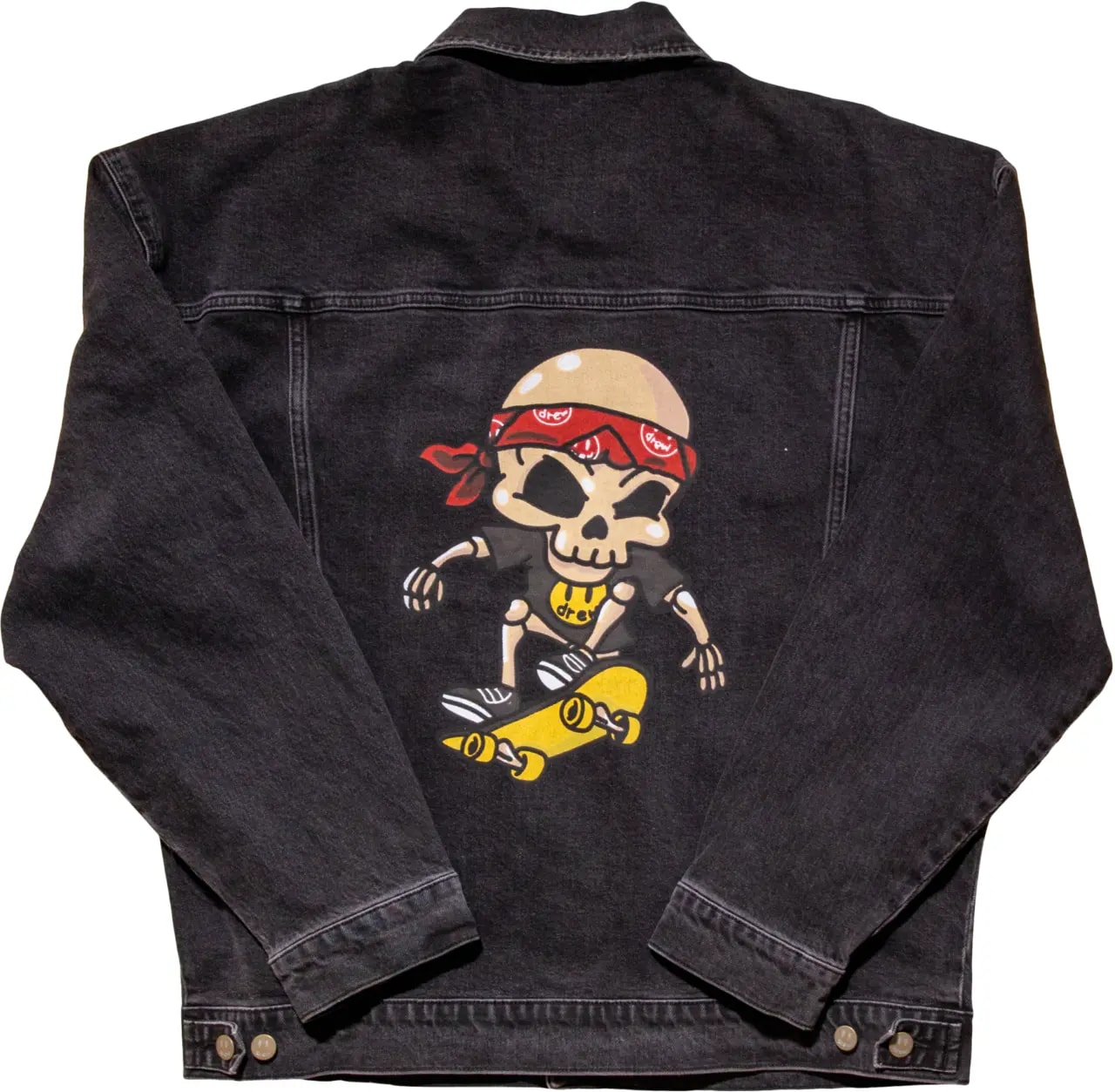 Áo Drew House Hearty Trucker Jacket Medium Black Wash — kich-thuoc: lien-he-order Áo Drew House Hearty Trucker Jacket Medium Black Wash — kich-thuoc: lien-he-order