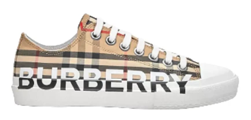 Giày Burberry Logo Print Vintage Sneakers Beige 80243011 Giày Burberry Logo Print Vintage Sneakers Beige 80243011