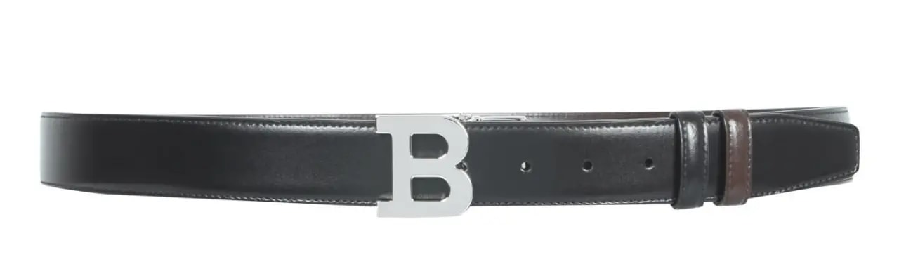 Thắt Lưng Bally FW21 Belt With Buckle B BBUCKLE35MT20BLACKBONE 12538294 Thắt Lưng Bally FW21 Belt With Buckle B BBUCKLE35MT20BLACKBONE 12538294
