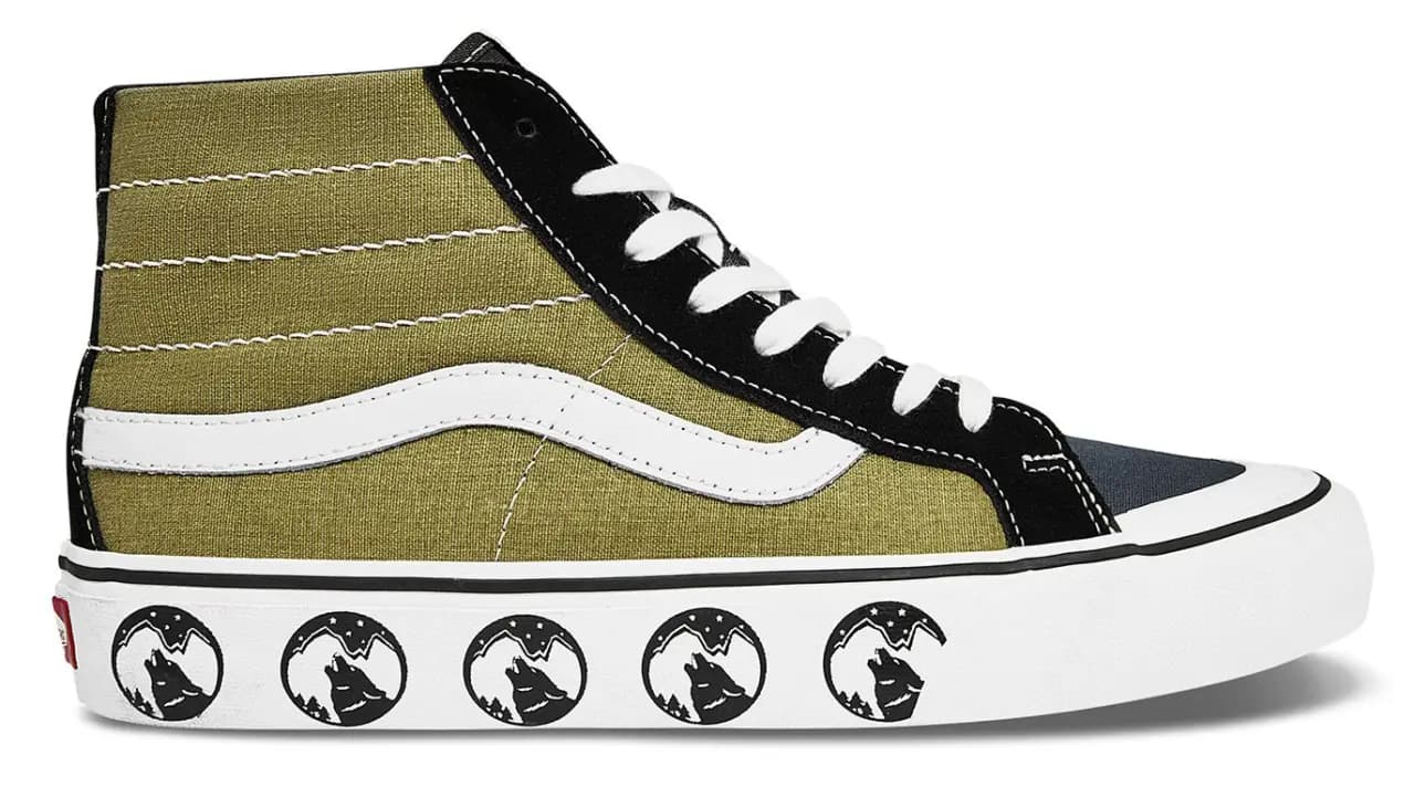Giày Vans SK8 Hi Wolf Head Pattern 'Grass Green' VN0A3MV1K0G Giày Vans SK8 Hi Wolf Head Pattern 'Grass Green' VN0A3MV1K0G