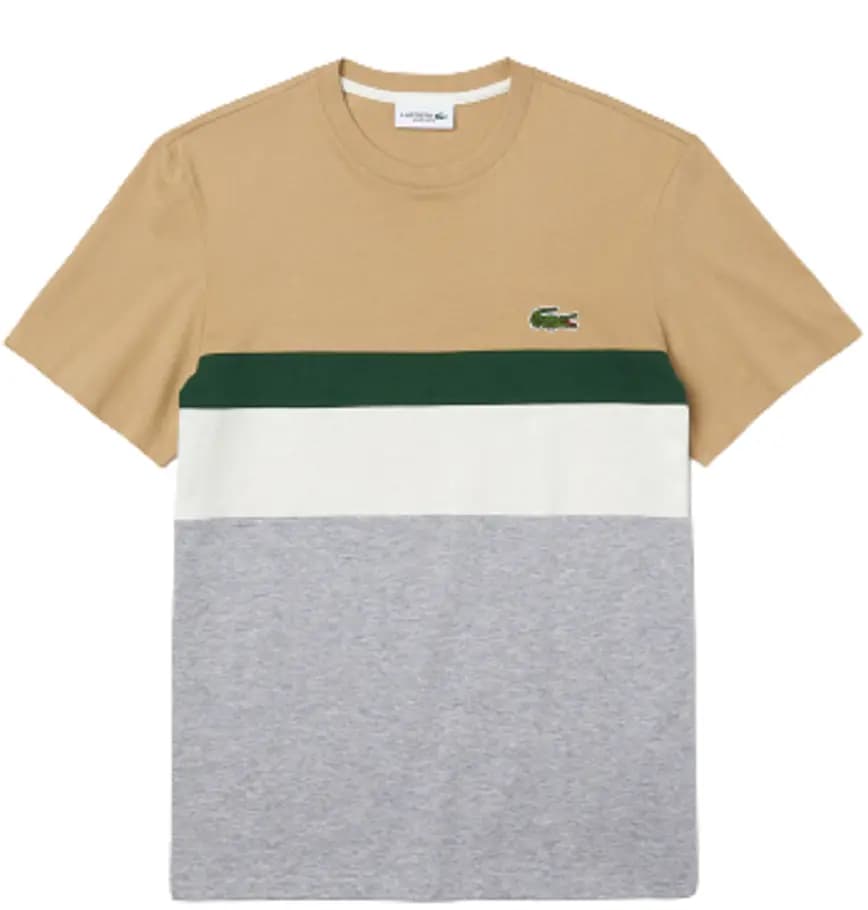 Áo Lacoste Colourblocked Panel Cotton T Shirt TH1884-FJM Áo Lacoste Colourblocked Panel Cotton T Shirt TH1884-FJM