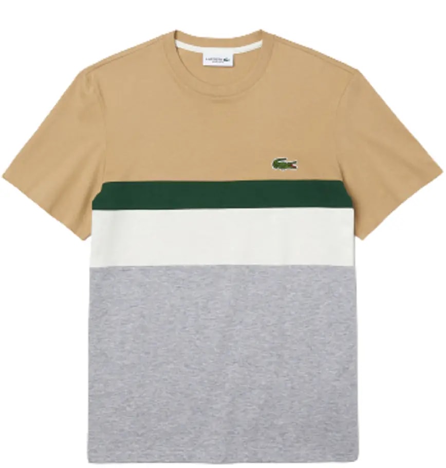 Áo Lacoste Colourblocked Panel Cotton T Shirt TH1884-FJM — kich-thuoc: S Áo Lacoste Colourblocked Panel Cotton T Shirt TH1884-FJM — kich-thuoc: S
