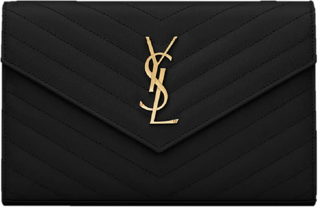 Túi Saint Laurent Cassandre Wallet 'Gold Black' 377828-BOW01-1000 — kich-thuoc: 22-5-x-14-x-4-cm Túi Saint Laurent Cassandre Wallet 'Gold Black' 377828-BOW01-1000 — kich-thuoc: 22-5-x-14-x-4-cm