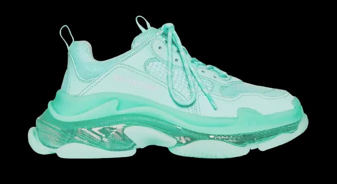Giày Balenciaga Triple S Trainers Clear Sole 'Green' 541624-W2GA1-4500 Giày Balenciaga Triple S Trainers Clear Sole 'Green' 541624-W2GA1-4500