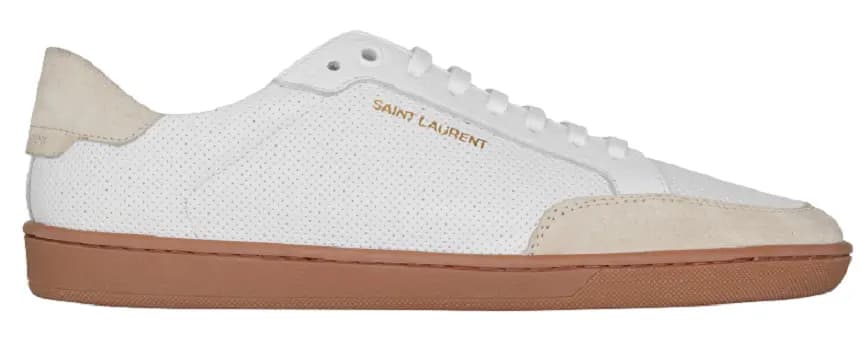 Giày Saint Laurent SL10 Court Classic Leather White 6032231JZF09674 Giày Saint Laurent SL10 Court Classic Leather White 6032231JZF09674