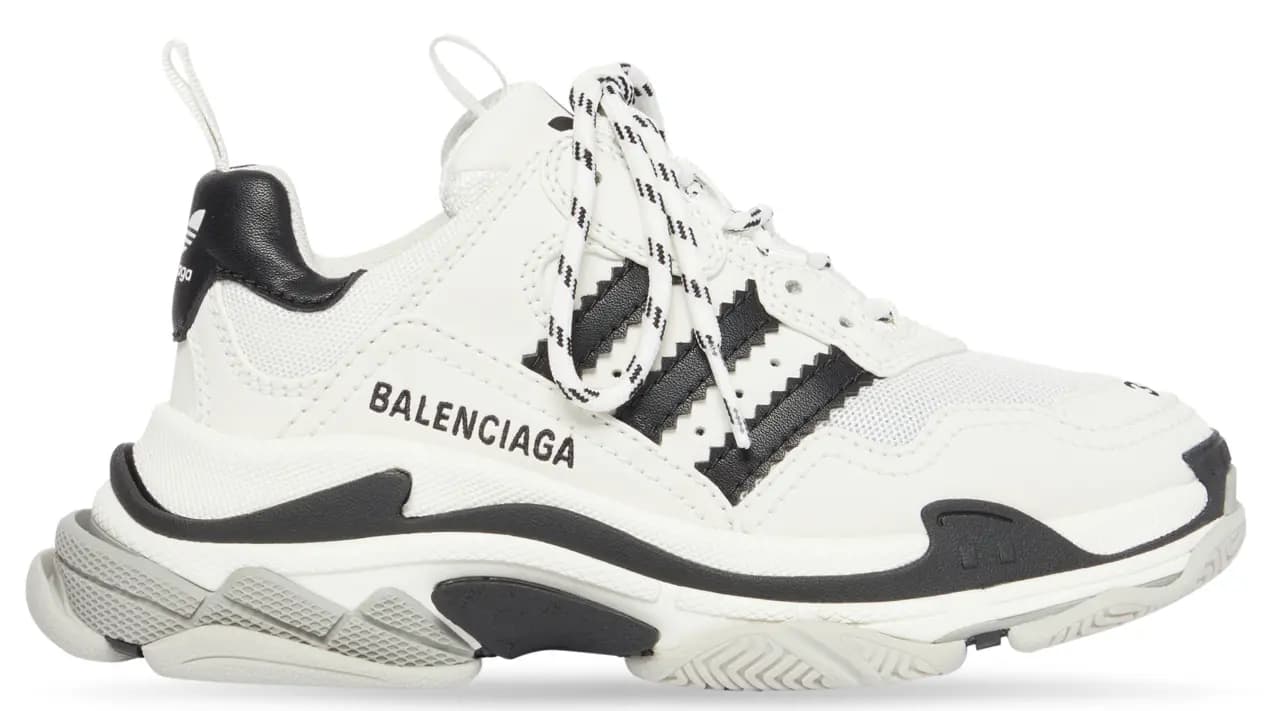 Giày Balenciaga x Adidas Triple S 'White' 710020-W2ZB1-9112 Giày Balenciaga x Adidas Triple S 'White' 710020-W2ZB1-9112