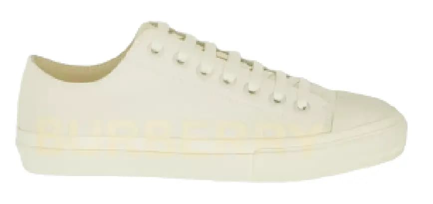 Giày Burberry Logo Print Cotton Garbadine 'Vanilla' 80450771 Giày Burberry Logo Print Cotton Garbadine 'Vanilla' 80450771