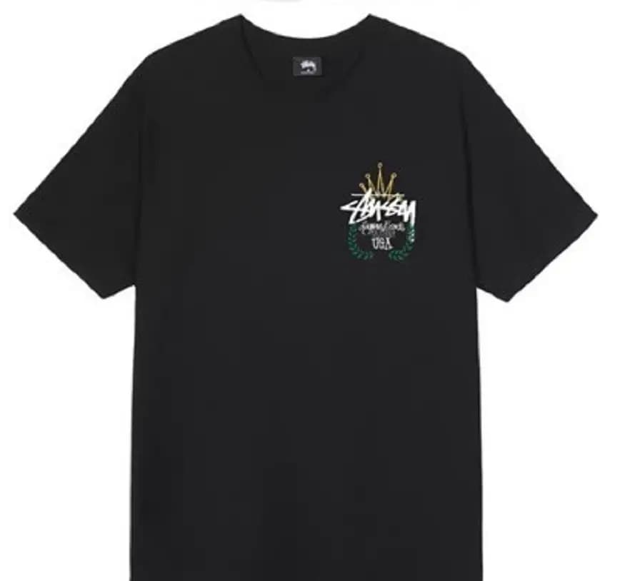 Áo Stussy LB Wreath Tee 'Black' Áo Stussy LB Wreath Tee 'Black'