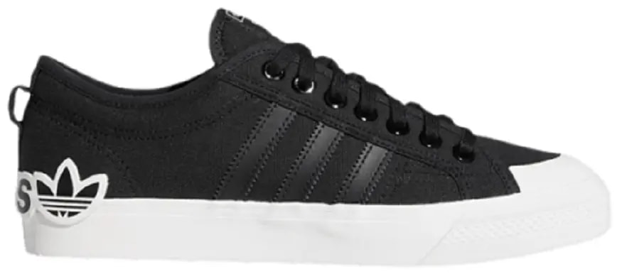 Giày Adidas Nizza 'Oversize Heel Logo Core Black Gum' EF5713 — kich-thuoc: 37 1/3 Giày Adidas Nizza 'Oversize Heel Logo Core Black Gum' EF5713 — kich-thuoc: 37 1/3