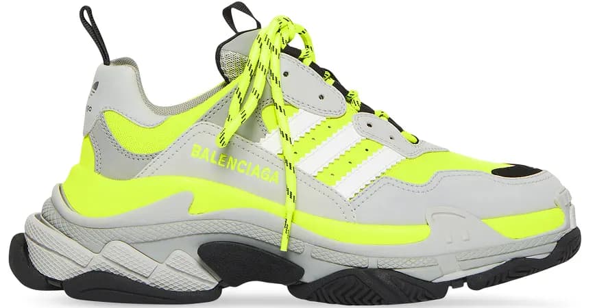 Giày Balenciaga x Adidas Triple S 'Neon Gray' 712821-W2ZB5-7512 Giày Balenciaga x Adidas Triple S 'Neon Gray' 712821-W2ZB5-7512