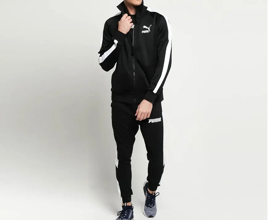 Puma Set Iconic T7 PT Black White 578076-01 578077-01 Puma Set Iconic T7 PT Black White 578076-01 578077-01