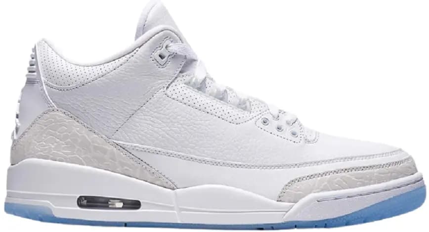 Giày Nike Air Jordan 3 Retro 'Pure White' 136064-111 Giày Nike Air Jordan 3 Retro 'Pure White' 136064-111