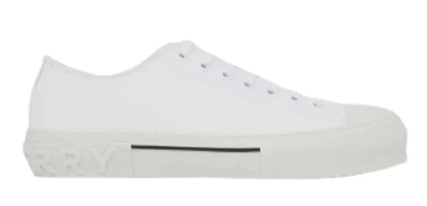 Giày Burberry Logo Detail Cotton 'Neutral White' 80523401 Giày Burberry Logo Detail Cotton 'Neutral White' 80523401